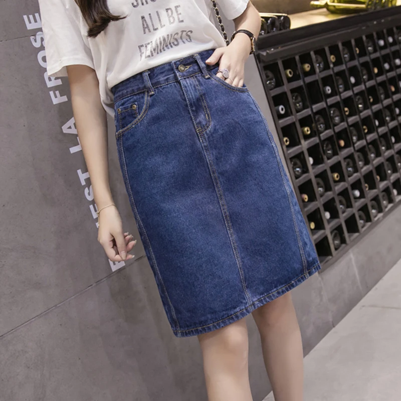 Y2k New Korean Loose Women Denim Midi Skirt Summer A-line Blue Female Jeans Vintage Casual Cotton Skirt Plus Size Faldas 5XL
Y2k New Korean Loose Women Denim Midi Skirt Summer A-line Blue Female Jeans Vintage Casual Cotton Skirt Plus Size Faldas 5XL