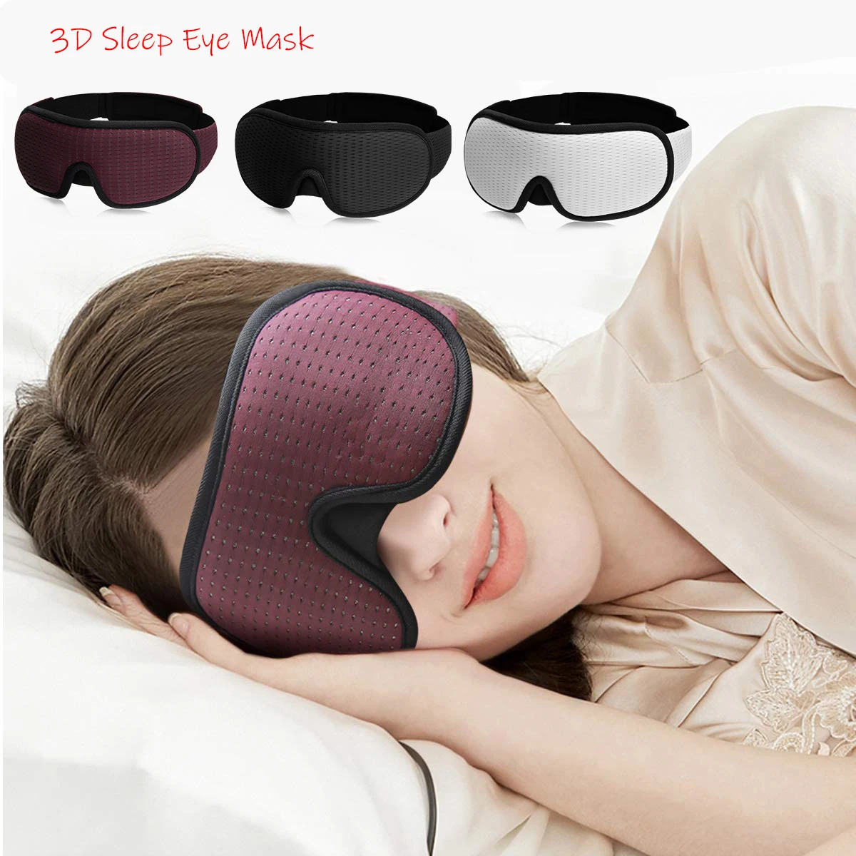 3D Sleep Mask Natural Sleeping Eye Mask Eyeshade Cover Shade Eye Patch Women Men Soft Portable Blindfold Travel Eyepatch
3D Sleep Mask Natural Sleeping Eye Mask Eyeshade Cover Shade Eye Patch Women Men Soft Portable Blindfold Travel Eyepatch