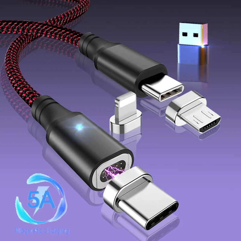 5A Magnetic Cable Micro USB Type C Fast Charging Magnet QC 3.0 USB C Charger Cord For iPhone 11 12 Pro Max Xiaomi 11 Samsung S20 
5A Magnetic Cable Micro USB Type C Fast Charging Magnet QC 3.0 USB C Charger Cord For iPhone 11 12 Pro Max Xiaomi 11 Samsung S20
