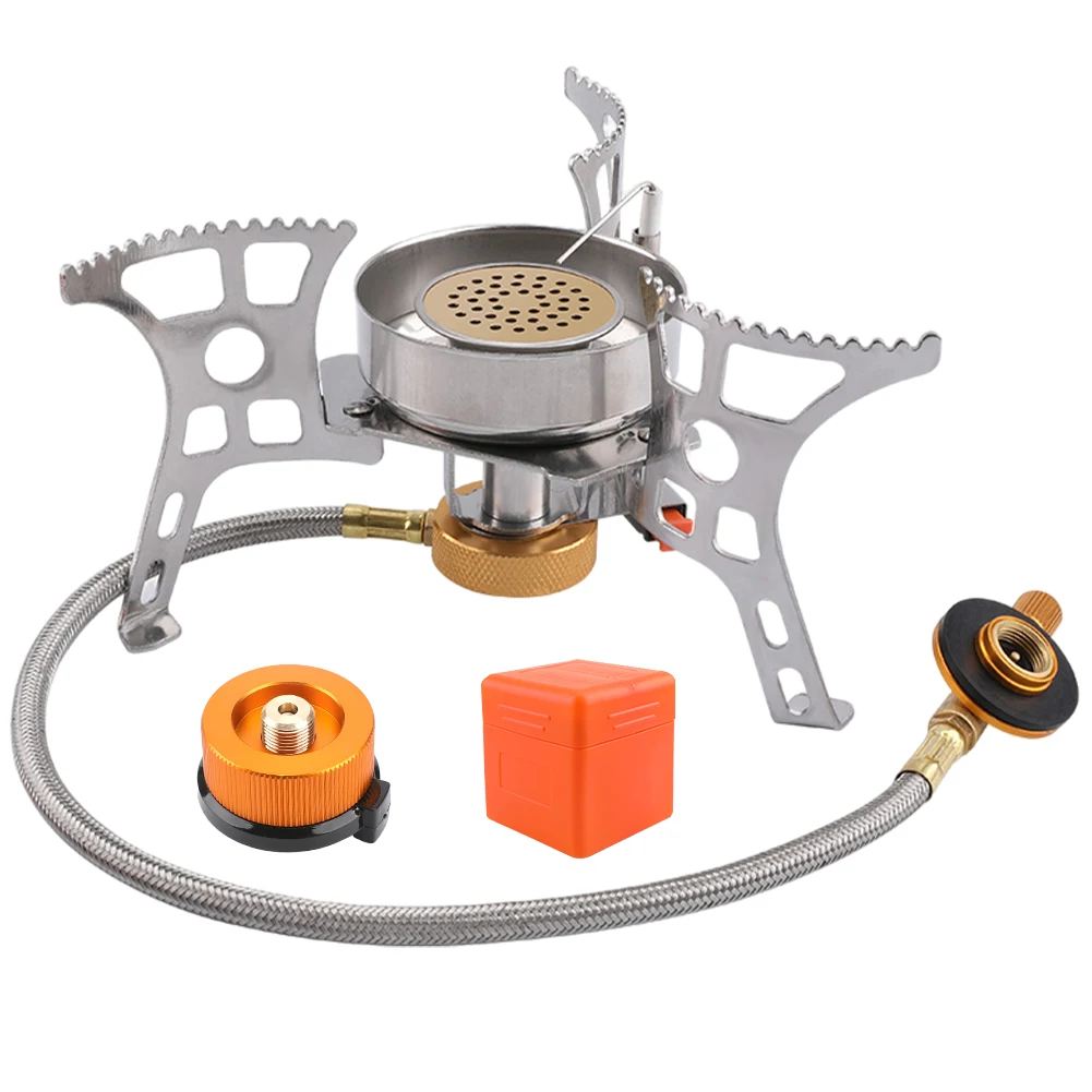 Outdoor Gas Burners Portable Multi Camping Windproof Gas Stove Folding Picnic Cookout Hiking Equipment Furnace Stove Burner
Outdoor Gas Burners Portable Multi Camping Windproof Gas Stove Folding Picnic Cookout Hiking Equipment Furnace Stove Burner