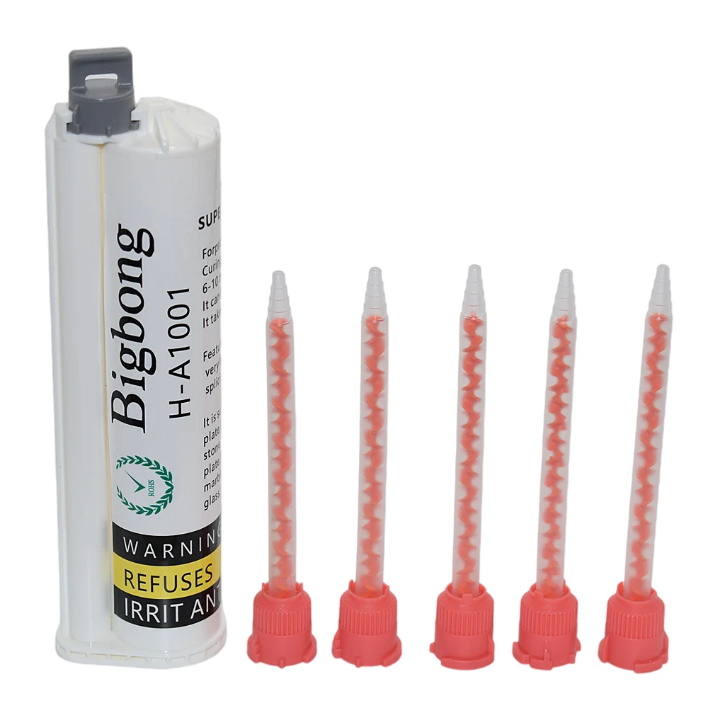 75ml AB Glues White 10:1 Adhesive Two-Component Strong Glue Adhesives with 5pc 10:1 Glues Mixed Tube Static Mixing Nozzles Set
75ml AB Glues White 10:1 Adhesive Two-Component Strong Glue Adhesives with 5pc 10:1 Glues Mixed Tube Static Mixing Nozzles Set