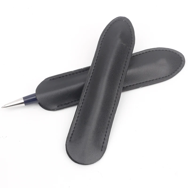 

Роскошный футляр для ручек MB, высококачественный черный кожаный чехол для карандашей, ранцы для перьевых ручек с отверстиями