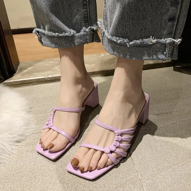 Women's Sandals 2021 Summer New Sandals Women's Fashion Half Support Shoes Net Red High Heel Slippers Chunky Heel
Women's Sandals 2021 Summer New Sandals Women's Fashion Half Support Shoes Net Red High Heel Slippers Chunky Heel