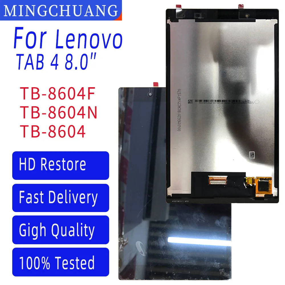 

8.0"For Lenovo Tab 4 Tab4 8 TB-8604 TB-8604F TB-8604N LCD Display Touch Screen Digitizer Sensor Panel Assembly Replacement Part