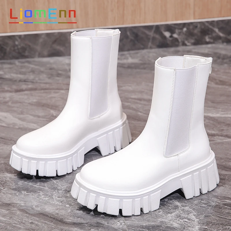 Women's White Ankle Boots 2021 Ladies Chunky Chelsea Boots Female Shoes Black Platform Motorcycle Boots Designer Punk Gothic
Women's White Ankle Boots 2021 Ladies Chunky Chelsea Boots Female Shoes Black Platform Motorcycle Boots Designer Punk Gothic