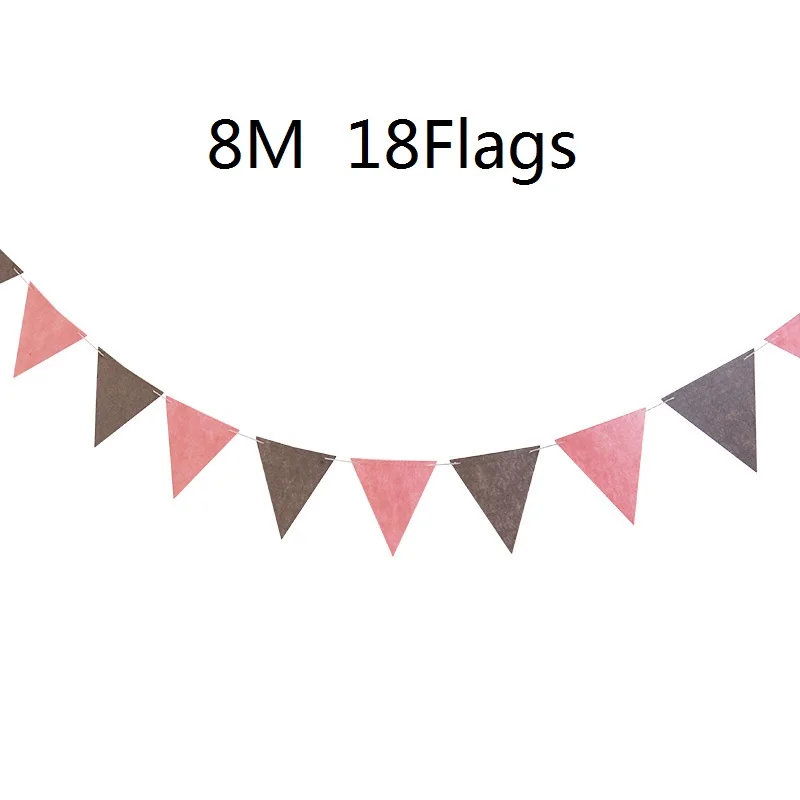 8M 18 Flags Grey and Pink Flags Felt Pennants Non Woven Fabric Bunting Flags Happy Birthday Banner Easter Decoration Supplies
8M 18 Flags Grey and Pink Flags Felt Pennants Non Woven Fabric Bunting Flags Happy Birthday Banner Easter Decoration Supplies