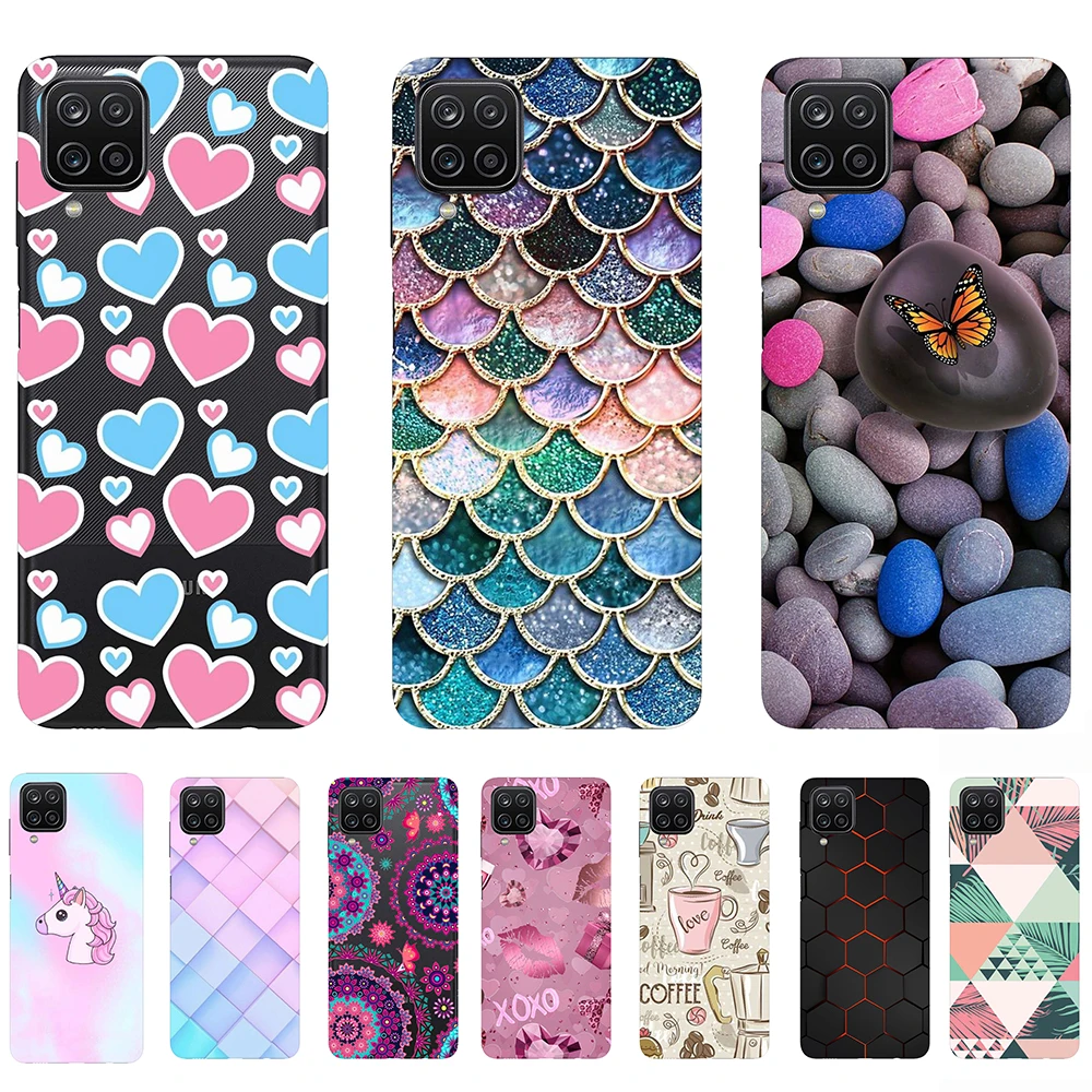 for Samsung Galaxy A12 Silicon Case Cute 6.5'' Women's Clear Shell Phone Cover Fundas Coque Non-slip Soft Bumper SM-A125F/DSN
for Samsung Galaxy A12 Silicon Case Cute 6.5'' Women's Clear Shell Phone Cover Fundas Coque Non-slip Soft Bumper SM-A125F/DSN