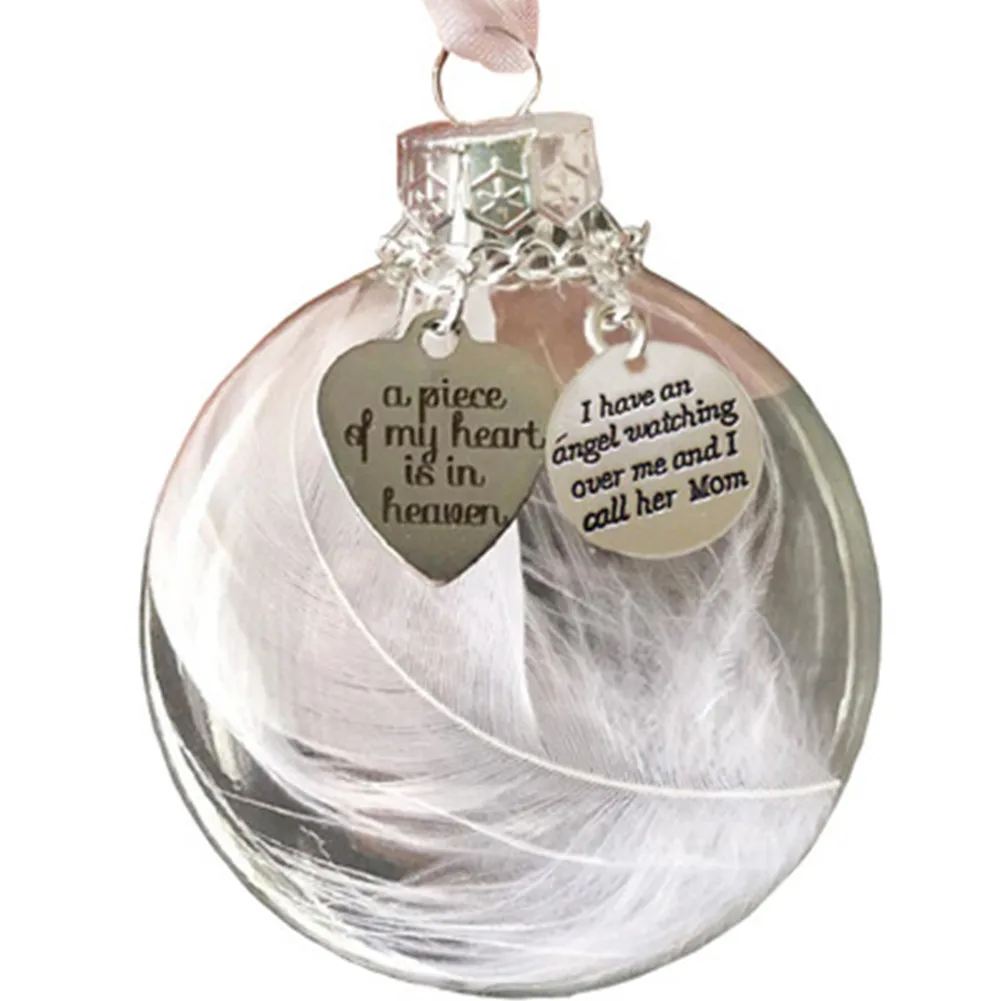 Christmas Ornament Angels In Heaven Pendants Feather Ball Christmas Tree Hanging Decoration Memorial Ornaments
Christmas Ornament Angels In Heaven Pendants Feather Ball Christmas Tree Hanging Decoration Memorial Ornaments
