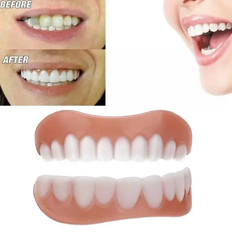 New 4th Generation Denture Teeth Sticker Silicone Simulation Down and Braces Teeth Teeth Up Dropshipping V1G2
New 4th Generation Denture Teeth Sticker Silicone Simulation Down and Braces Teeth Teeth Up Dropshipping V1G2