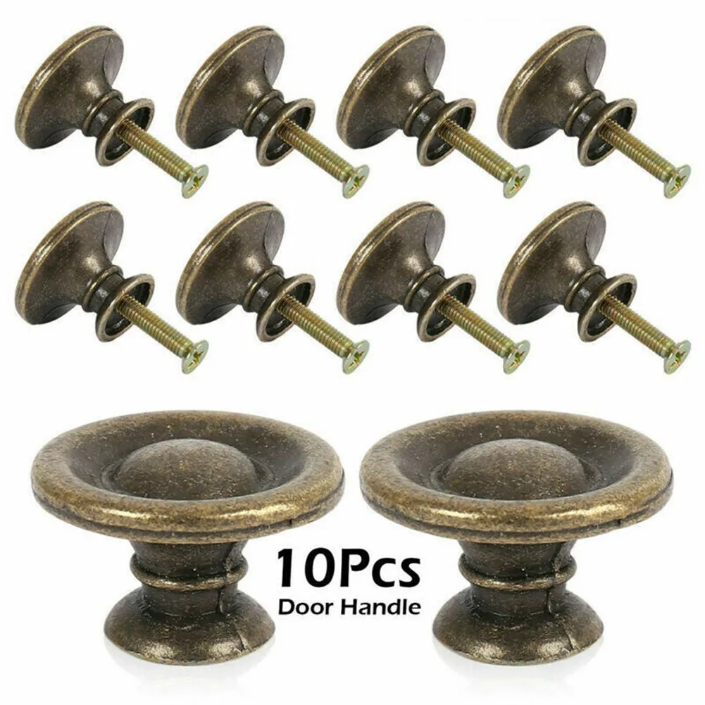 10pcs Drawer Pulls Round Knobs Antique Brass 1.06*0.67inch Handles For Cabinet Doors Drawer Cupboard Door Knob
10pcs Drawer Pulls Round Knobs Antique Brass 1.06*0.67inch Handles For Cabinet Doors Drawer Cupboard Door Knob