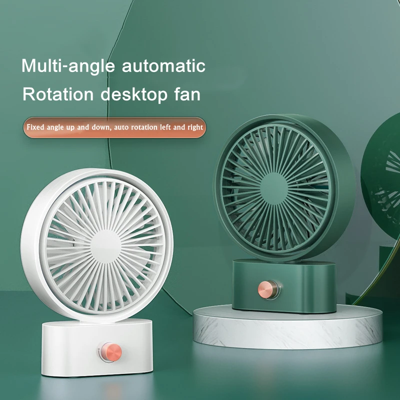 USB Rechargeable Desk Fan Summer Air Cooling Ventilator Auto Rotation 3 Adjustable Wind-gear Strong Airflow Mute for Home Office
USB Rechargeable Desk Fan Summer Air Cooling Ventilator Auto Rotation 3 Adjustable Wind-gear Strong Airflow Mute for Home Office
