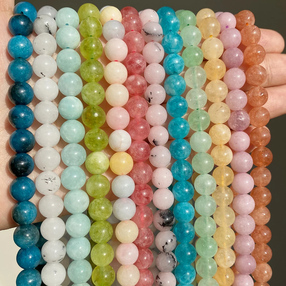 Jades Beads Natural Stone Morganite Amazonite Apatite Quartz Round Loose Bedas for Jewelry Making DIY Necklace Bracelet 15''
Jades Beads Natural Stone Morganite Amazonite Apatite Quartz Round Loose Bedas for Jewelry Making DIY Necklace Bracelet 15''