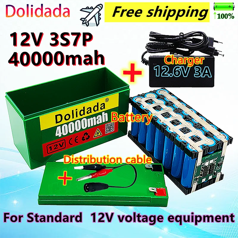 Brand new12v40ah 3S7P 18650 lithium battery + 12.6v3a charger, built-in40ah high current bms, used for sprayer, 12v power supply
Brand new12v40ah 3S7P 18650 lithium battery + 12.6v3a charger, built-in40ah high current bms, used for sprayer, 12v power supply