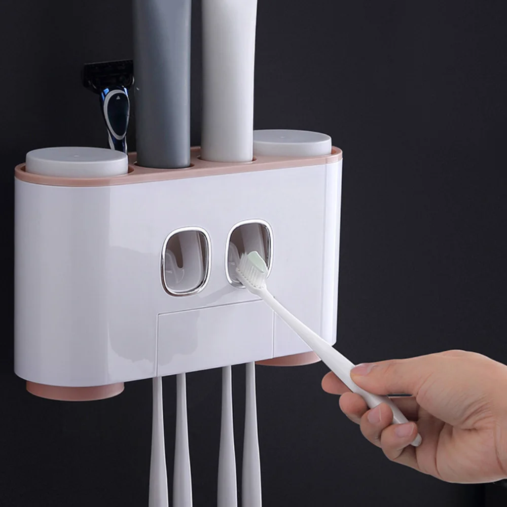 Automatic Toothpaste Dispenser Wall Mounted Toothbrush Holder Toothpaste Squeezers Bathroom Accessories
Automatic Toothpaste Dispenser Wall Mounted Toothbrush Holder Toothpaste Squeezers Bathroom Accessories