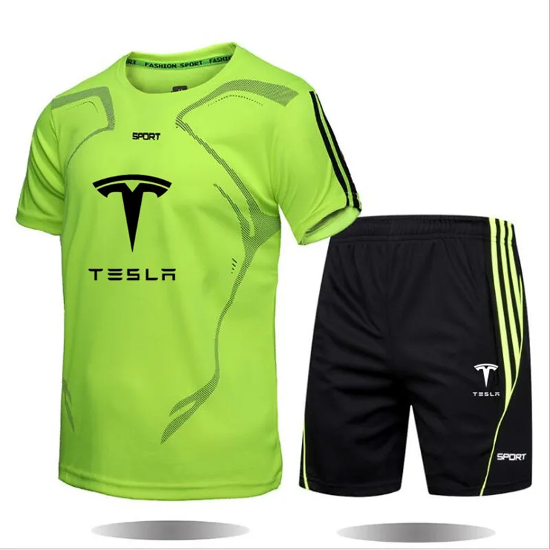 2021 New Young Breathable Casual Tesla men Suit Summer Fitness Quick Drying Climbing Sleeve Sport Set Running Spring man
2021 New Young Breathable Casual Tesla men Suit Summer Fitness Quick Drying Climbing Sleeve Sport Set Running Spring man