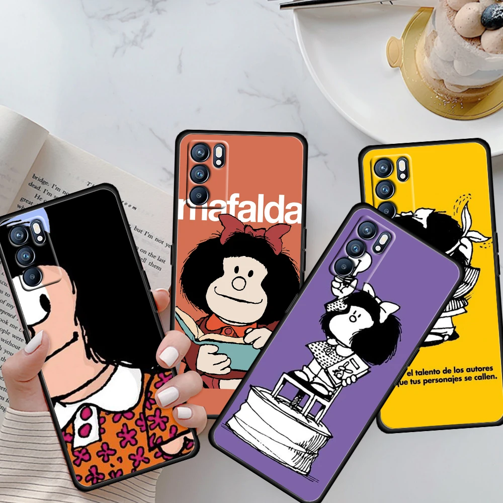 Popular Cute Mafalda For OPPO Reno 6 5 4 3 2 5Z 5F 5K ACE 10 X ZOOM 4G 5G Pro Plus Soft Black Phone Case Shell Cover
Popular Cute Mafalda For OPPO Reno 6 5 4 3 2 5Z 5F 5K ACE 10 X ZOOM 4G 5G Pro Plus Soft Black Phone Case Shell Cover