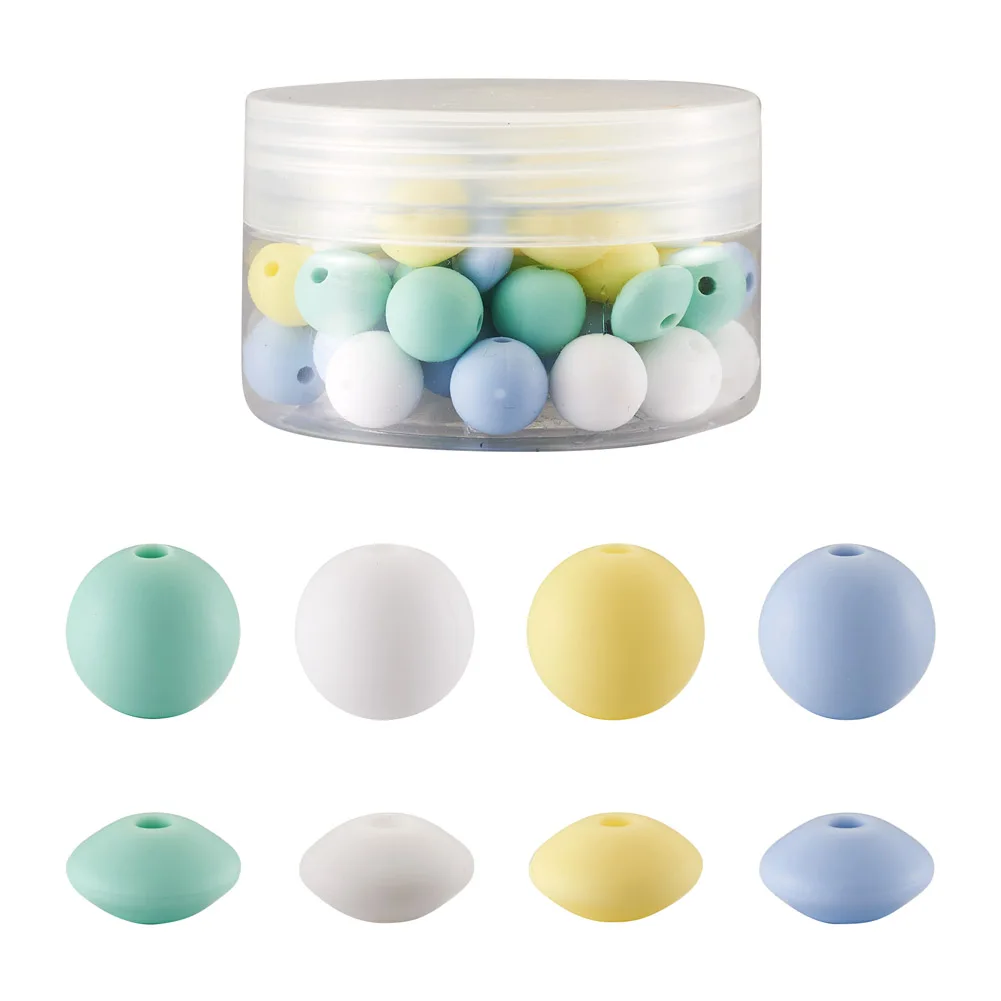80Pcs 12mm Food Grade Silicone Lentil Round Beads Teething Baby Teether Chew Bead For Infant DIY Pacifier Chewable Chain
80Pcs 12mm Food Grade Silicone Lentil Round Beads Teething Baby Teether Chew Bead For Infant DIY Pacifier Chewable Chain
