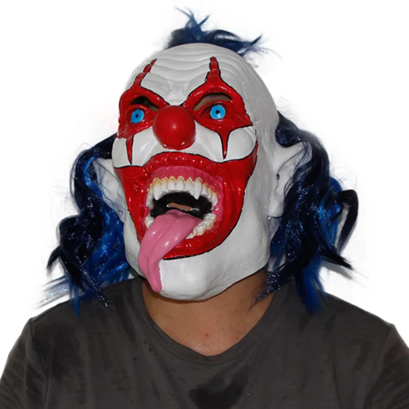 Clown Mask Horror Vampire Cosplay Costume Prop Halloween Scary Party Latex Headgear Long Tongue Dress Up
Clown Mask Horror Vampire Cosplay Costume Prop Halloween Scary Party Latex Headgear Long Tongue Dress Up