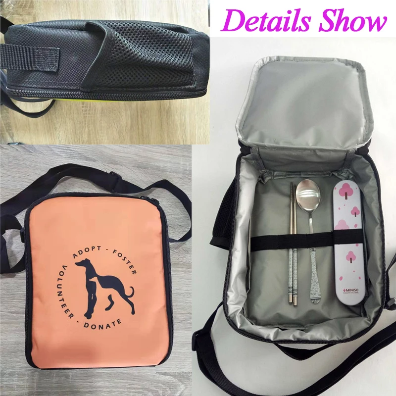 Colorful Lunch Portable Bag Greyhound Animal Print Lunch Food Insulated Box Shoulder Handbag For Kid Women Men Outdoor Picnic 
Colorful Lunch Portable Bag Greyhound Animal Print Lunch Food Insulated Box Shoulder Handbag For Kid Women Men Outdoor Picnic