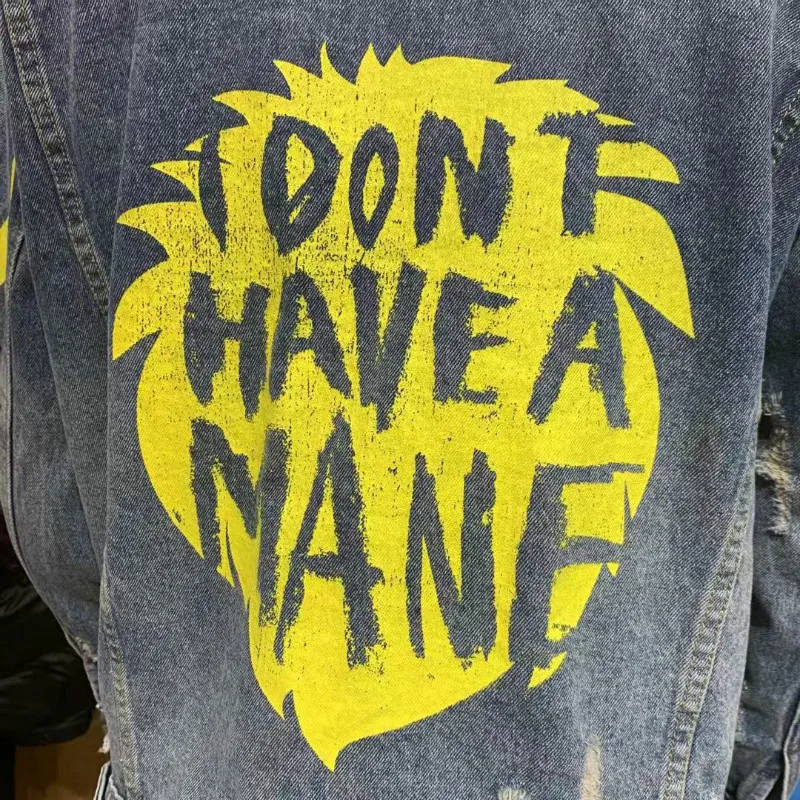 Hip Hop Distressed Denim Jacket Mens Streetwear Graffiti Printed Jeans Jacket for Men Wash Washed Destroyed Jackets Coats
Hip Hop Distressed Denim Jacket Mens Streetwear Graffiti Printed Jeans Jacket for Men Wash Washed Destroyed Jackets Coats