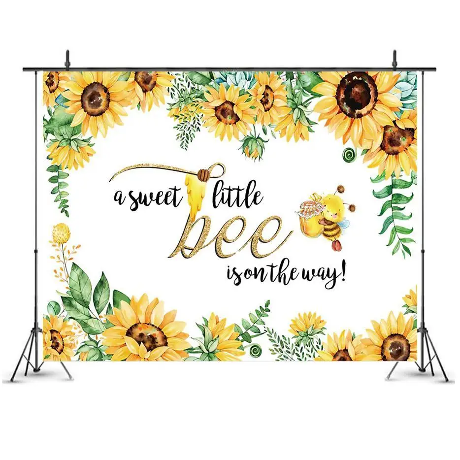 Our Little Honey is Turning One Birthday Photography Backdrop Bee Theme Custom Birthday Background Green Grass Flowers Photocall
Our Little Honey is Turning One Birthday Photography Backdrop Bee Theme Custom Birthday Background Green Grass Flowers Photocall