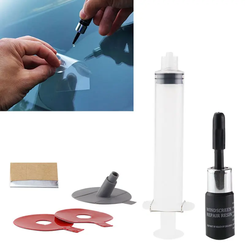 Windshield Repair Kit Crack DIY Auto Glass Wind Screen Chips & Cracks Car Repairing
Windshield Repair Kit Crack DIY Auto Glass Wind Screen Chips & Cracks Car Repairing