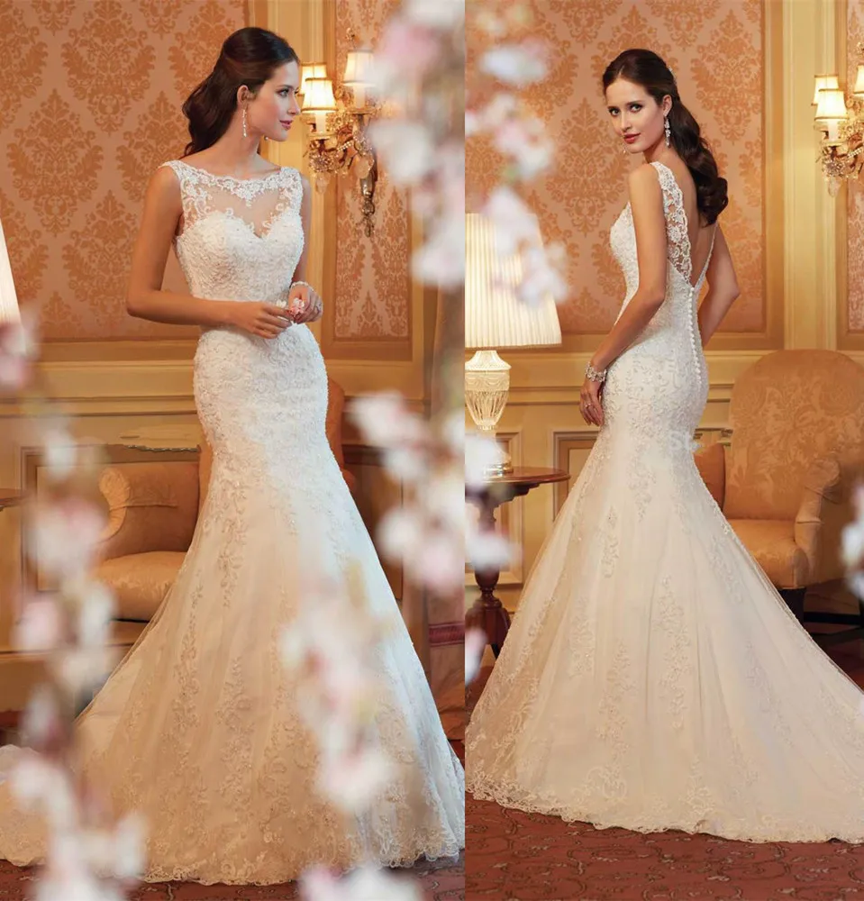 Vestido sexy backless mermaid wedding dresses lace sweetheart wedding dress 2015 hot sale sweetangel real bridal dresses AQ37
Vestido sexy backless mermaid wedding dresses lace sweetheart wedding dress 2015 hot sale sweetangel real bridal dresses AQ37