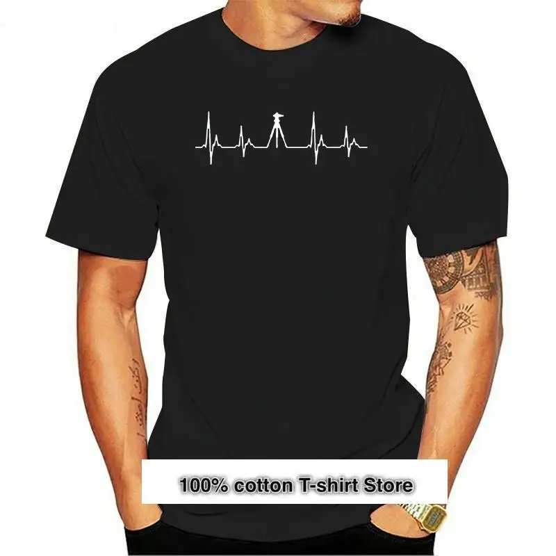 Camiseta divertida para hombres, Camisa de algodón con trípode, ritmo cardíaco, regalos, novedad
Camiseta divertida para hombres, Camisa de algodón con trípode, ritmo cardíaco, regalos, novedad