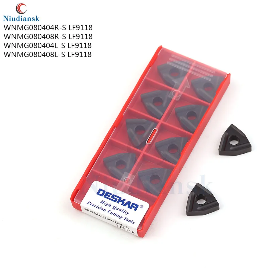 WNMG080404L-S WNMG080408L-S WNMG080404R-S WNMG080408R-S LF9118 External turning tool CNC lathe turning tool Carbide insert 10PCS
WNMG080404L-S WNMG080408L-S WNMG080404R-S WNMG080408R-S LF9118 External turning tool CNC lathe turning tool Carbide insert 10PCS