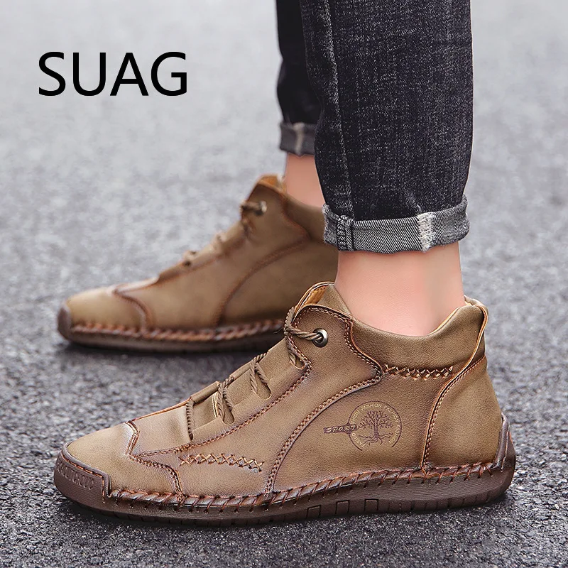 2021 New Autumn Winter Cow Split Leather Men Boots Comfortable Motorcycle Boots Men Footwear Rubber Ankle Boots Men's Shoes 48
2021 New Autumn Winter Cow Split Leather Men Boots Comfortable Motorcycle Boots Men Footwear Rubber Ankle Boots Men's Shoes 48