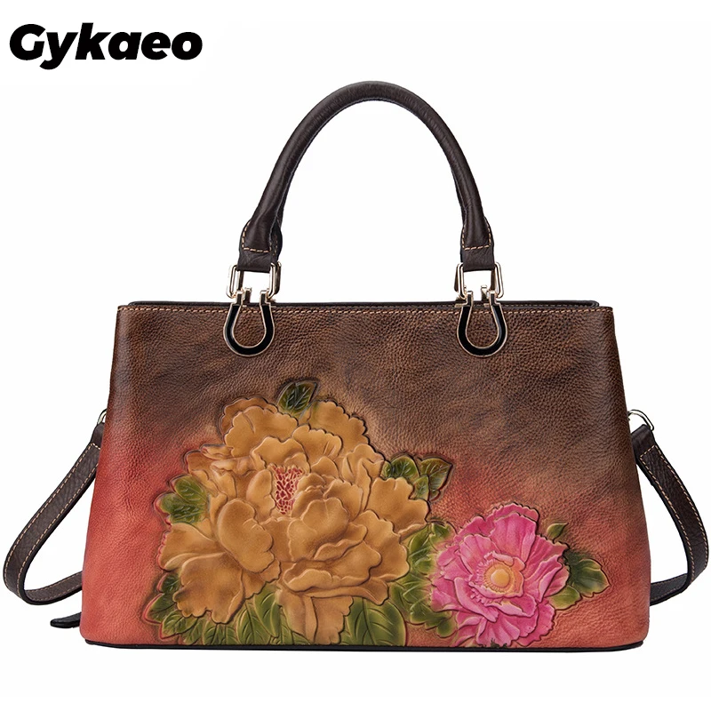 Gykaeo Female Retro Genuine Leather Bags Women Large Capacity Floral Cowhide Tote Bag Ladies Shoulder Bags Sac A Main Femme 2022
Gykaeo Female Retro Genuine Leather Bags Women Large Capacity Floral Cowhide Tote Bag Ladies Shoulder Bags Sac A Main Femme 2022