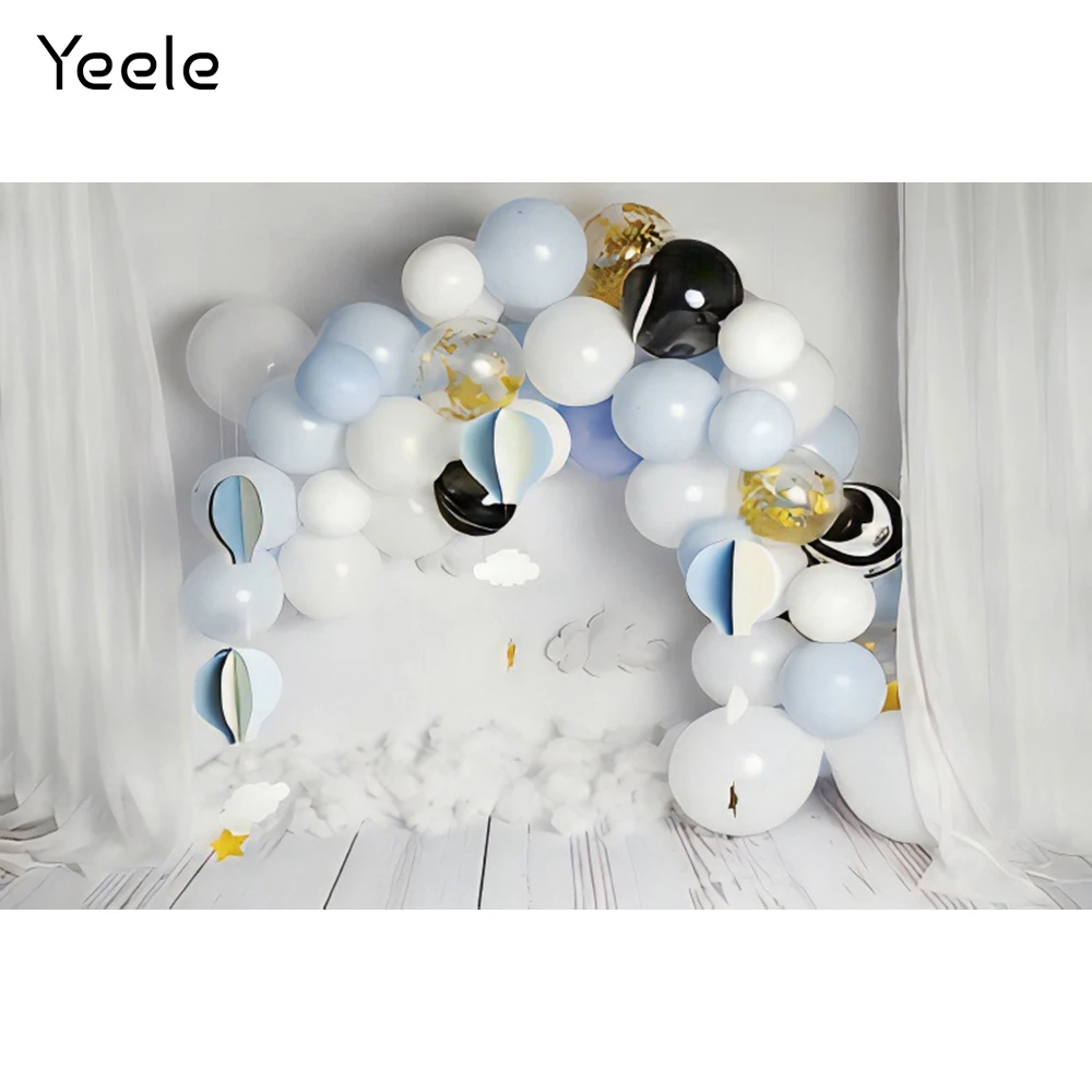 Фото Yeele новорожденных вечерние клипсы для воздушных шаров Шторы задний фон с