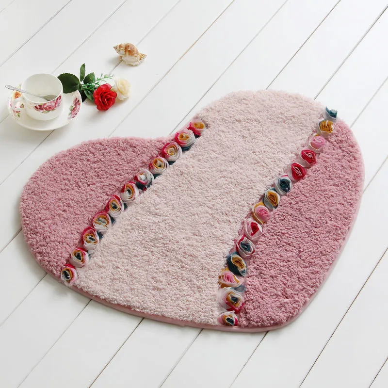 New Heart-Shape Floor Mat Soft Carpet Large Size Family Non-slip Mat Bedroom Dust-proof Entry Pad Bathroom Non-slip Mat 65cm
New Heart-Shape Floor Mat Soft Carpet Large Size Family Non-slip Mat Bedroom Dust-proof Entry Pad Bathroom Non-slip Mat 65cm