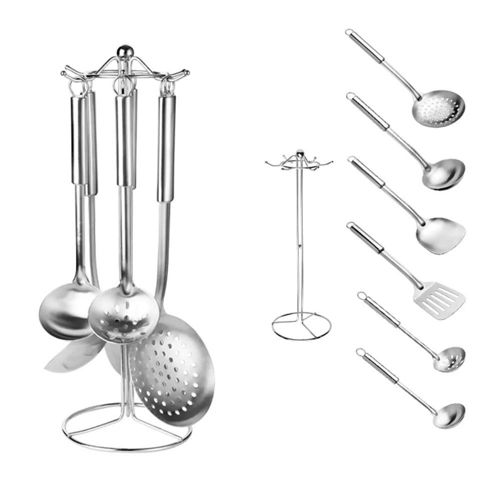 Spatula and Spoon 7PCS Kitchen Utensils Sets Stainless Steel Cutlery Gift Set Cooking Utensils Spoons Kitchen Tongs Spatula BBQ
Spatula and Spoon 7PCS Kitchen Utensils Sets Stainless Steel Cutlery Gift Set Cooking Utensils Spoons Kitchen Tongs Spatula BBQ