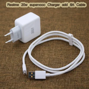 Original Realme 20W SUPERVOOC Fast Charger USB 3.1 Type C VOOC Cable
For Realme GT X50 Q2 X2 X7 X50m X50t 7 6 6i 5 Pro OPPO Vivo