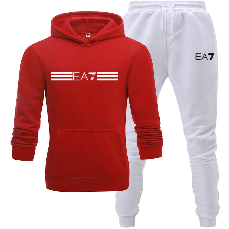 Casual men's and women's suits EA 7 sportswear casual sportswear hooded sportswear hooded sweatshirt + pants two-piece suit
Casual men's and women's suits EA 7 sportswear casual sportswear hooded sportswear hooded sweatshirt + pants two-piece suit