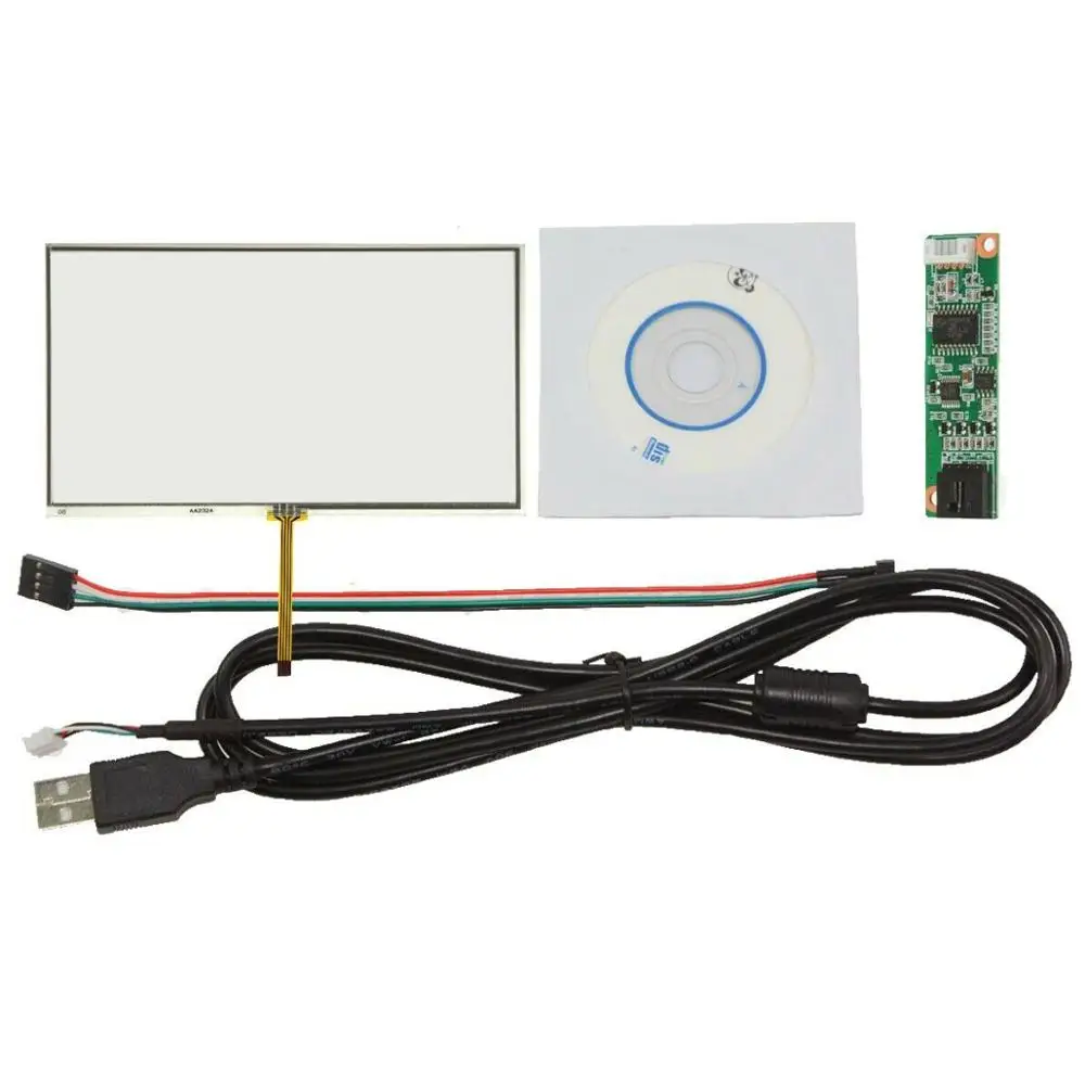 

7inch 4 Wire Resistive Touch Panel 165mm x 100mm With USB Controller Card Kit