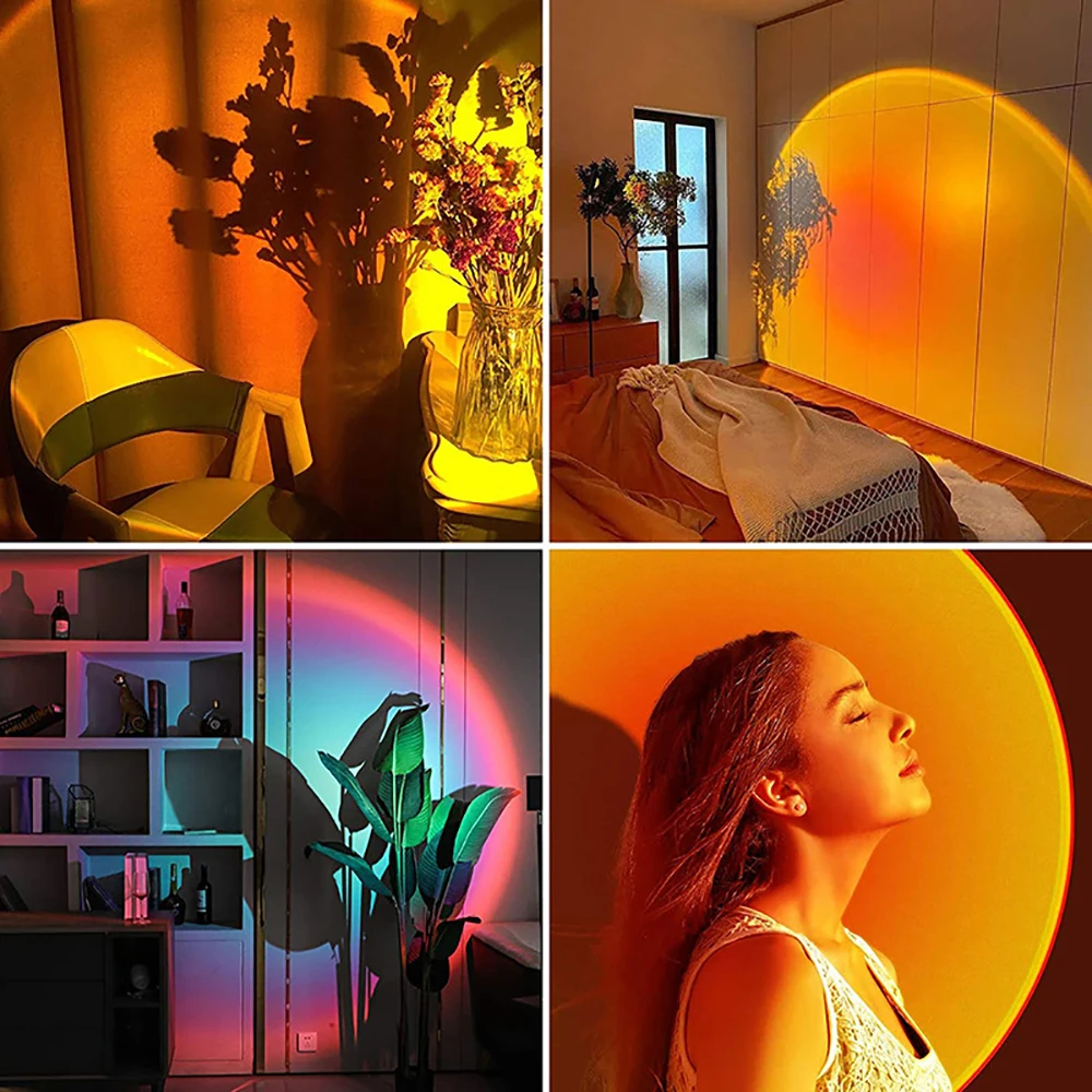 Double Head Rainbow Sunset Projection Lamp USB Led Night Light Protector Desk Lights for Bedroom Bar Photography Wall Decoration
Double Head Rainbow Sunset Projection Lamp USB Led Night Light Protector Desk Lights for Bedroom Bar Photography Wall Decoration