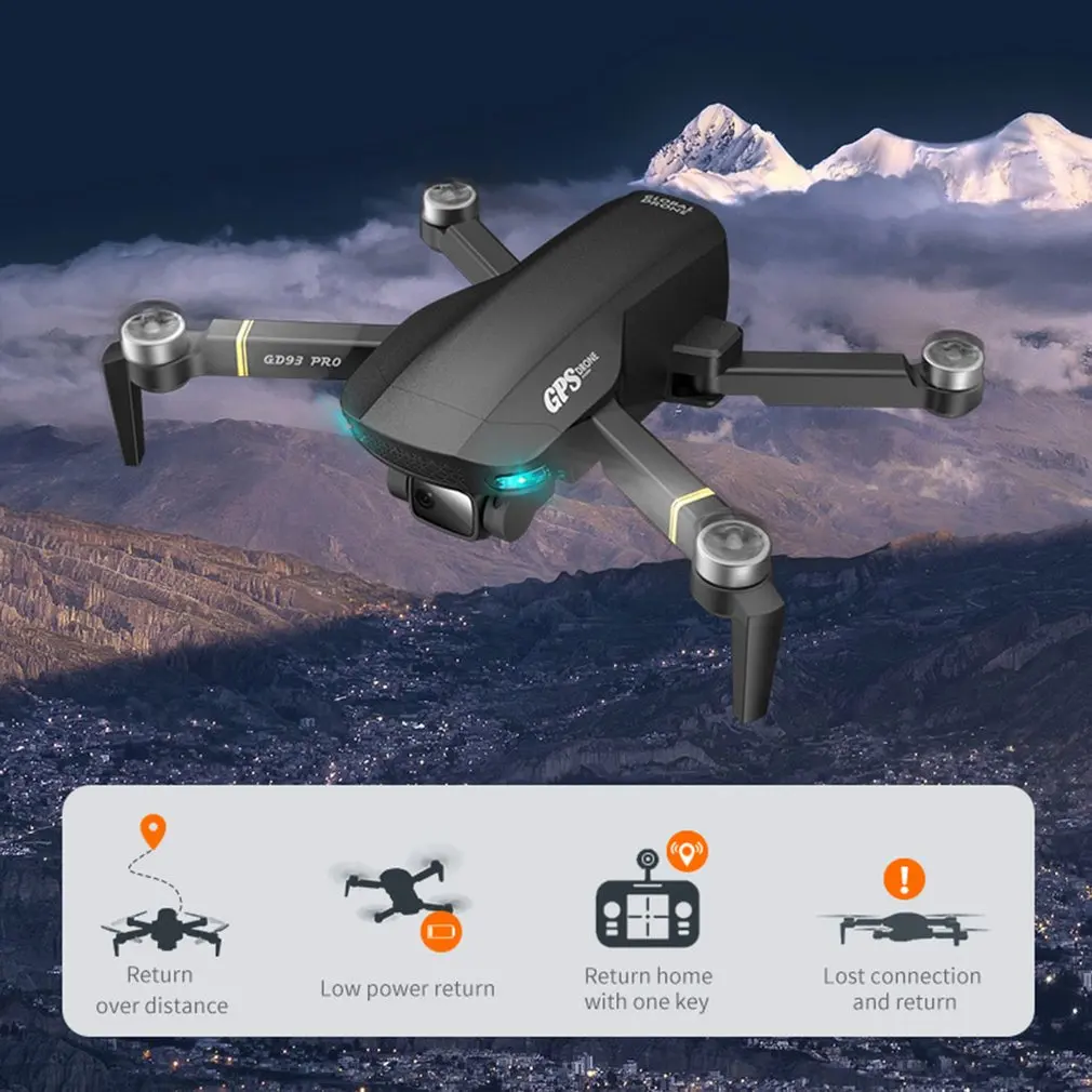 GD93 PRO Anti-Shake Drone High Definition 5G WiFi FPV RC Drones Brushless Gift For Kids GPS Optical Flow Mode
GD93 PRO Anti-Shake Drone High Definition 5G WiFi FPV RC Drones Brushless Gift For Kids GPS Optical Flow Mode