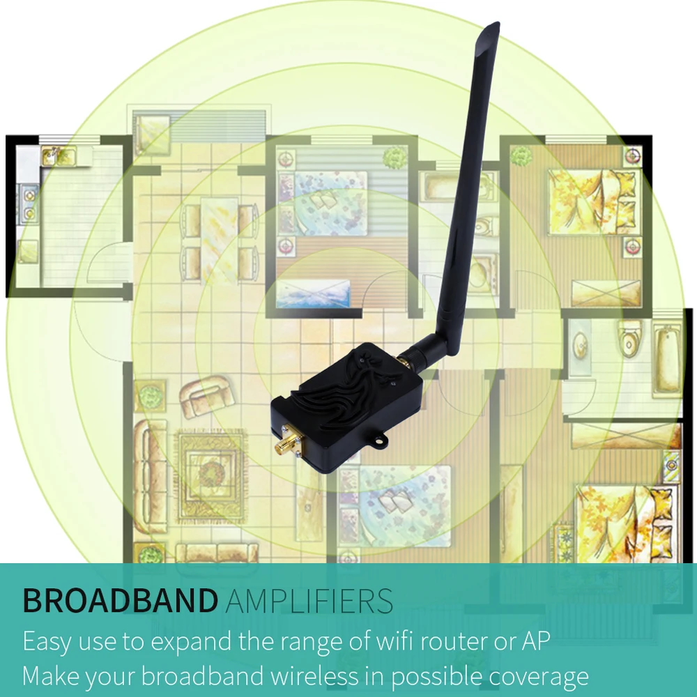 EDUP 8W Wifi Power Amplifier 2.4GHz 802.11b/g/n Wifi Signal Repeater Router Range Extend Booster 6dBi Wireless Antenna Adapter
EDUP 8W Wifi Power Amplifier 2.4GHz 802.11b/g/n Wifi Signal Repeater Router Range Extend Booster 6dBi Wireless Antenna Adapter