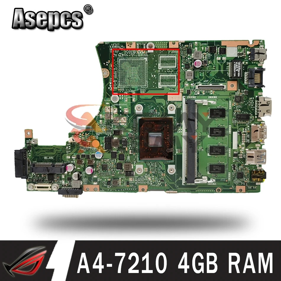 Материнская плата X455YI с процессором A4-7210, 4 Гб ОЗУ для Asus X455YI X455Y X455DG X455D, материнская плата для ноутбука X455YI, тест материнской платы 100% ОК
Материнская плата X455YI с процессором A4-7210, 4 Гб ОЗУ для Asus X455YI X455Y X455DG X455D, материнская плата для ноутбука X455YI, тест материнской платы 100% ОК