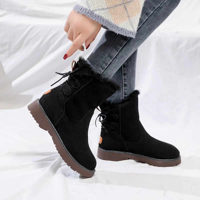 Зимние ботинки женская зимняя обувь женские ботинки на толстой подошве Нескользящие Теплые ботильоны 2019 со шнуровкой сзади черные цвета ха...
Зимние ботинки женская зимняя обувь женские ботинки на толстой подошве Нескользящие Теплые ботильоны 2019 со шнуровкой сзади черные цвета ха...