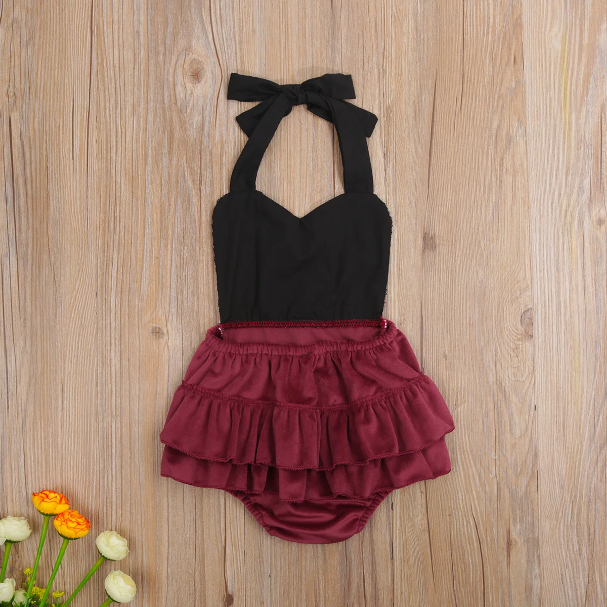 0-24M Baby Girls Bodysuits Halter Sleeveless Sequined Belt Button Ruffles Jumpsuits Infant Newborn Girl One piece Bodysuit
0-24M Baby Girls Bodysuits Halter Sleeveless Sequined Belt Button Ruffles Jumpsuits Infant Newborn Girl One piece Bodysuit
