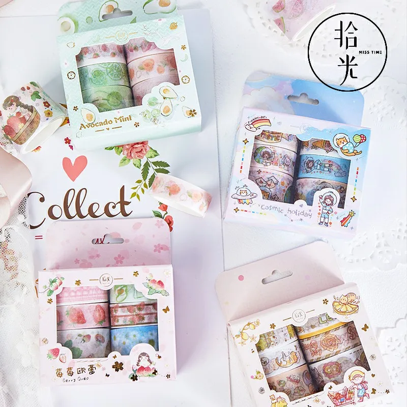 8 Rolls/Set Masking Washi Tape Set Vintage Ice Fruit Series DIY Scrapbook Diary Planner Girls Techo School Stationery Stickers
8 Rolls/Set Masking Washi Tape Set Vintage Ice Fruit Series DIY Scrapbook Diary Planner Girls Techo School Stationery Stickers