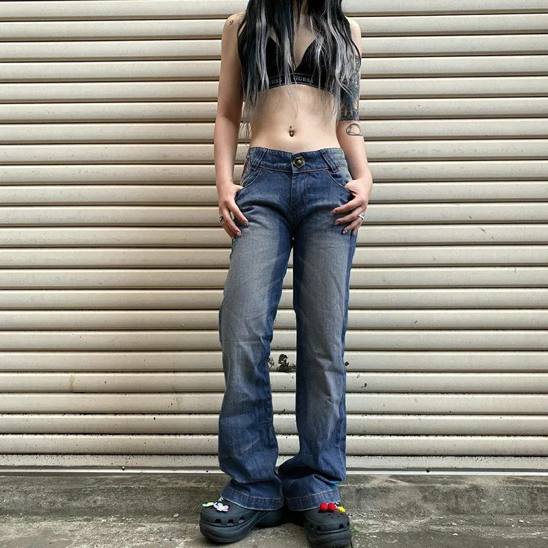 Streetwear Y2K Printed Jeans Women Low Waist Baggy Casual Denim Pants Vintage Fashion Pocket Harajuku Aesthetic Trousers Bottoms
Streetwear Y2K Printed Jeans Women Low Waist Baggy Casual Denim Pants Vintage Fashion Pocket Harajuku Aesthetic Trousers Bottoms