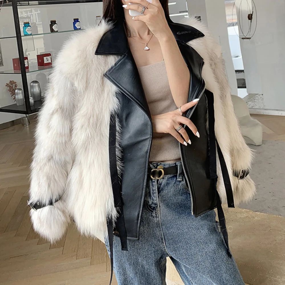 Fur Coats Jackets 2021 New Fashion Women Faux Fur Coat Biker Streetwears Teddy Bear Zip Up PU Leather Elegant Office Outwears
Fur Coats Jackets 2021 New Fashion Women Faux Fur Coat Biker Streetwears Teddy Bear Zip Up PU Leather Elegant Office Outwears