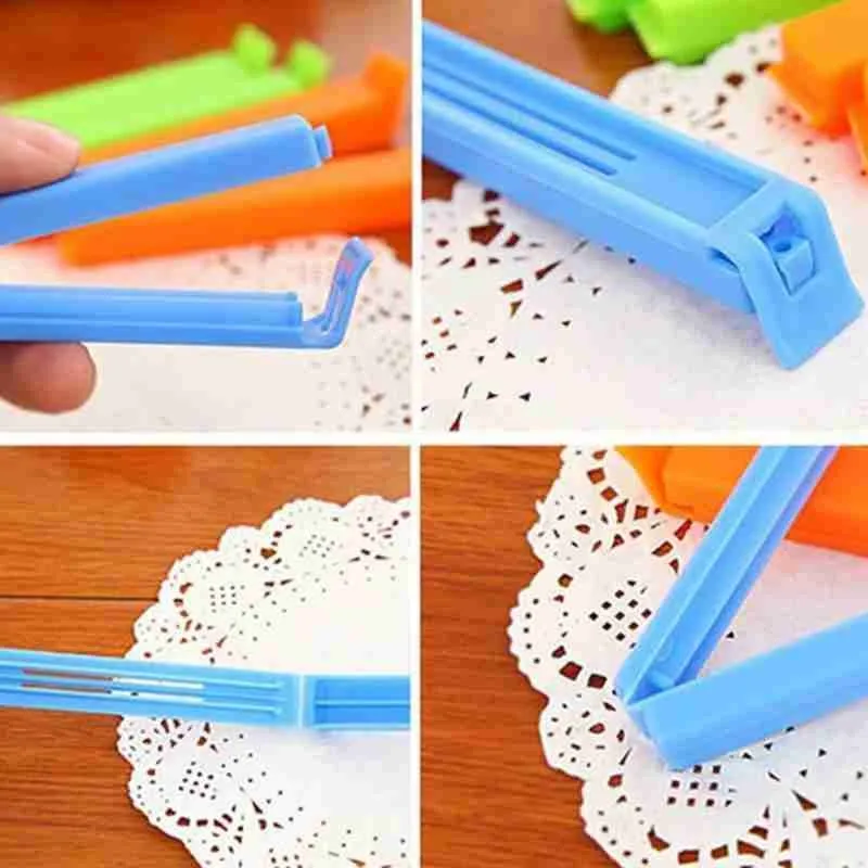1pc Plastic Bag Sealer Snack Fresh Food Storage Bag Clips Kitchen Tool Accessories Mini Sealing Clamp Organizador Random Color
1pc Plastic Bag Sealer Snack Fresh Food Storage Bag Clips Kitchen Tool Accessories Mini Sealing Clamp Organizador Random Color