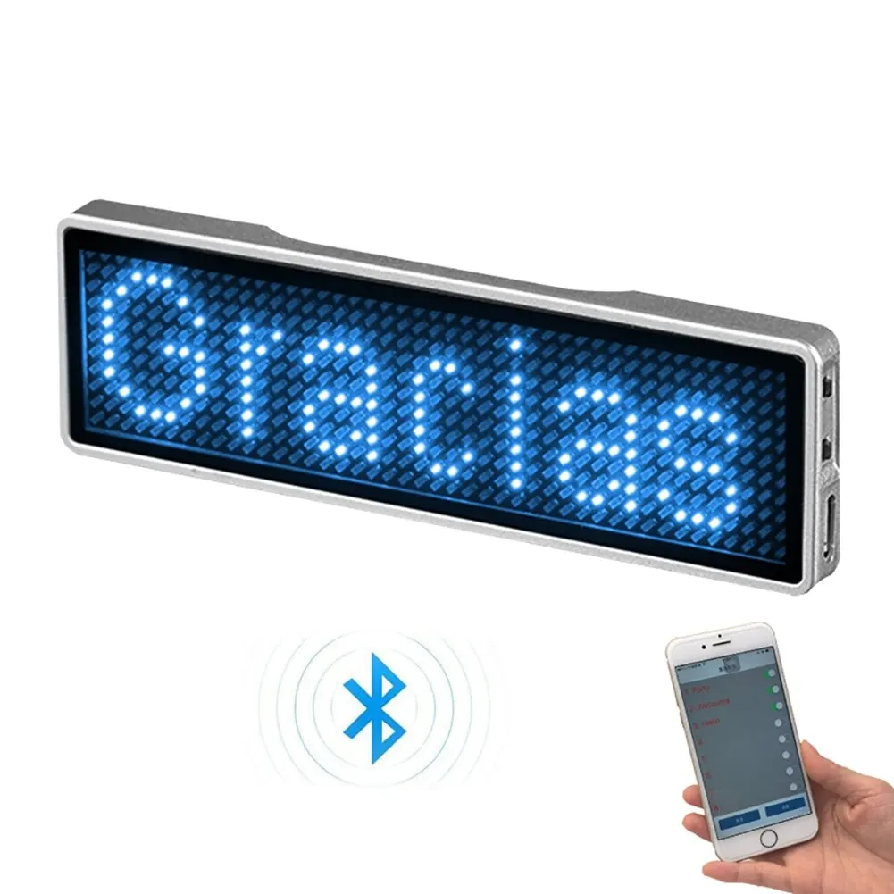 Bluetooth светодиодный значок перезаряжаемый светодиодный именной ярлык цифровой светодиодный товарный знак прокрутка доска объявлений Мини ...
Bluetooth светодиодный значок перезаряжаемый светодиодный именной ярлык цифровой светодиодный товарный знак прокрутка доска объявлений Мини ...