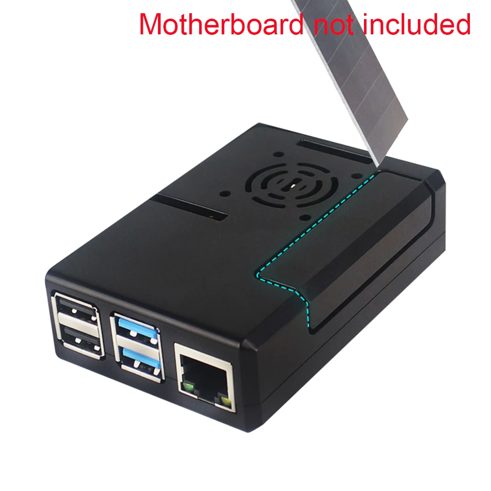 Parts Ports Durable Protective ABS Case Interfaces With Cooling Fan Compact Demo Board Accessories Housing 4 
Parts Ports Durable Protective ABS Case Interfaces With Cooling Fan Compact Demo Board Accessories Housing 4