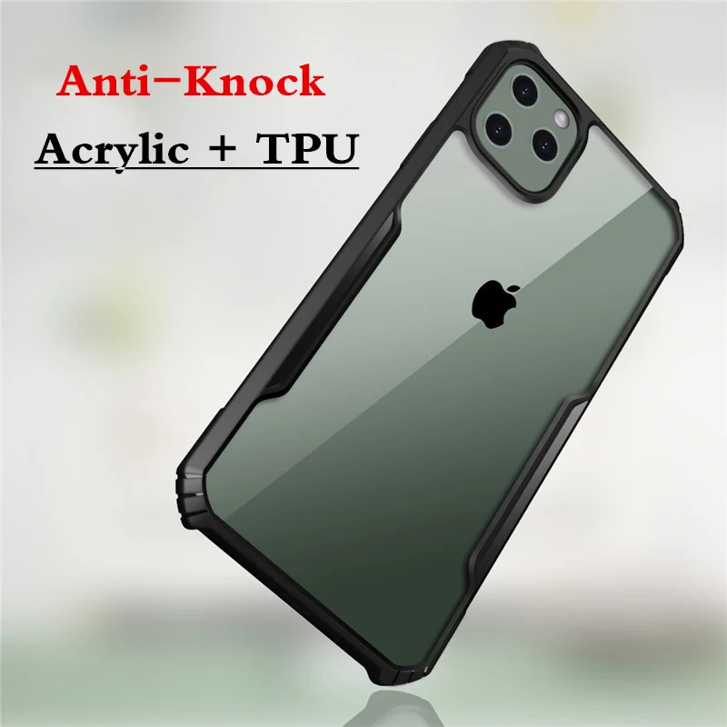 Anti-Knock Acrylic Case for Xiaomi Mi 10 Pro Note A3 CC9E CC9 Pocophone X3 X2 Redmi 9S 9 8 7 Phone Cover | Мобильные телефоны и
